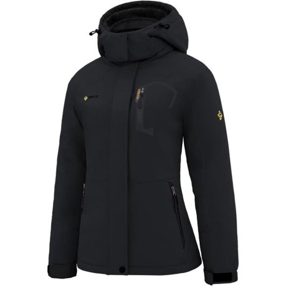 Womens Ski Jacket Waterproof Winter Snow Coat Hooded Windproof Insulated